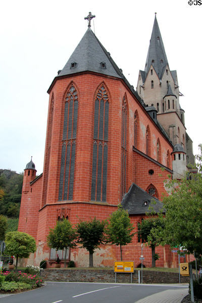 Church in Oberwesel. Oberwesel, Germany.