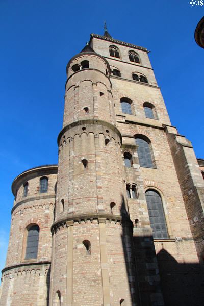 Towers & apse of Trier Cathedral. Trier, Germany.