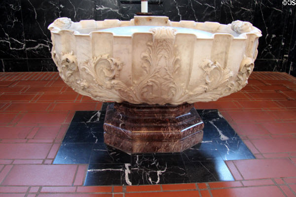 Baptismal font at Trier Cathedral. Trier, Germany.