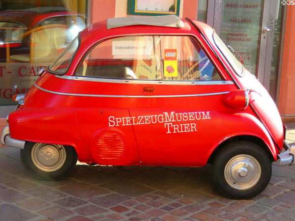 Advertising car for Trier Toy Museum. Trier, Germany.