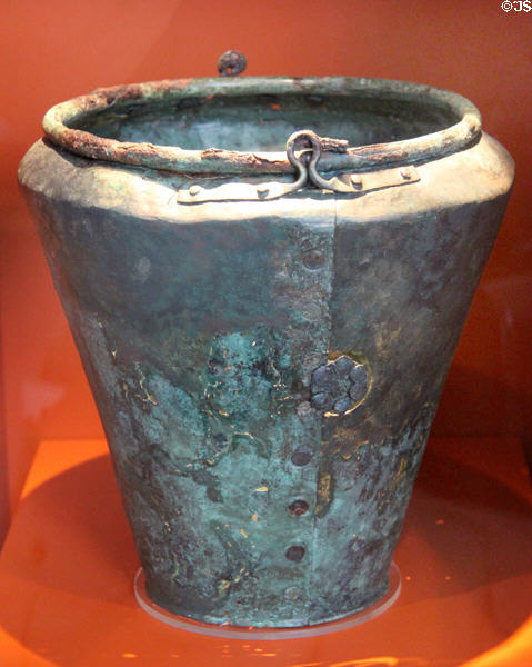 Bronze & iron urn from Italy (6thC BCE) at Trier Archaeological Museum. Trier, Germany.