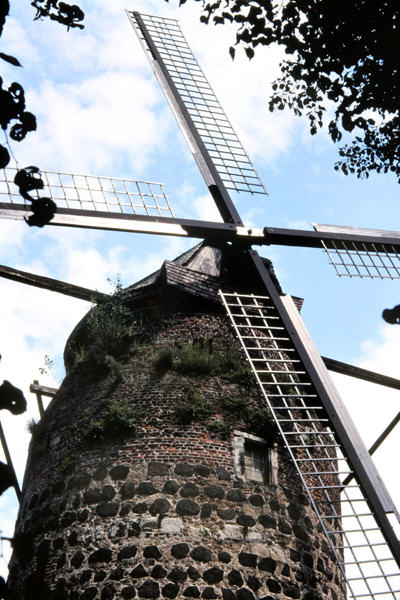 Mill Tower (wind mill). Zons, Germany.