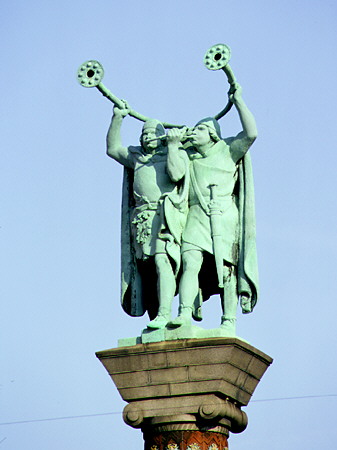 Lute blowers statue, Kobenhavn. Denmark.