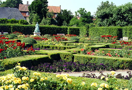 Rosenborg Castle gardens in Kobenhavn. Denmark.