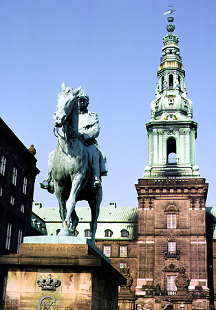 Christiansborg Palace in Kobenhavn. Denmark.