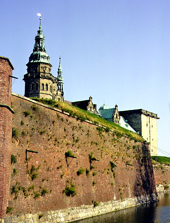 Kronborg Slot (Castle) in Helsingør. Denmark.