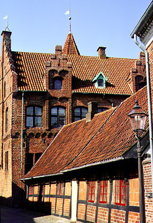 Taarenborg on Puggaadsgade in Ribe. Denmark.