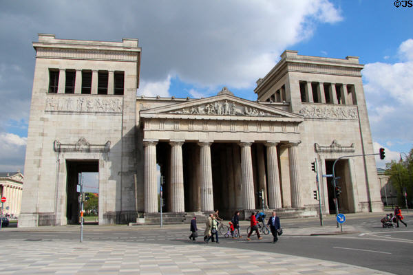 Propylaea (aka Konigsplatz Gate) (1862) modeled after entrance to the Acropolis in Athens. Munich, Germany. Architect: Leo von Klenze.