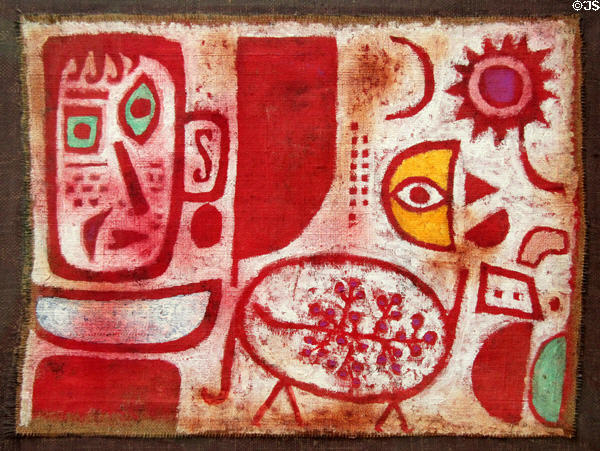 Intoxication painting (1939) by Paul Klee at Lenbachhaus. Munich, Germany.