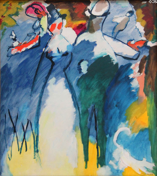 Impression IV (Sunday) painting (1911) by Wassily Kandinsky at Lenbachhaus. Munich, Germany.