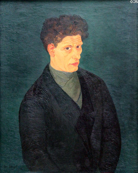 Self portrait (1929) by Josef Scharl at Lenbachhaus. Munich, Germany.