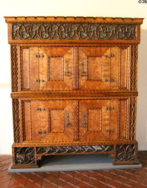 Sacristy cabinet (schrank) (c1570) made in Southern Germany at Bavarian National Museum. Munich, Germany.