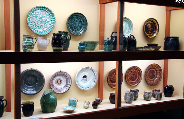 Bavarian ceramics collection at Bavarian National Museum. Munich, Germany.