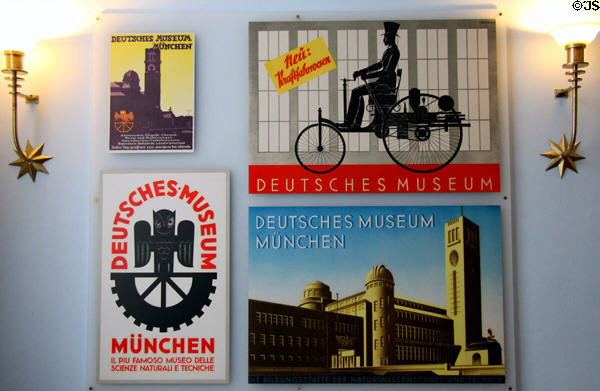 Promotional poster art for Deutsches Museum. Munich, Germany.