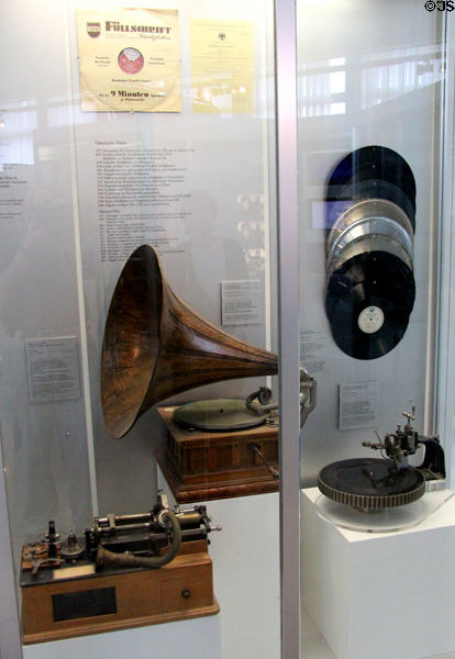 Phonograph collection at Deutsches Museum. Munich, Germany.