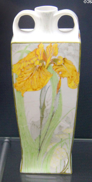 Rozenburg porcelain art nouveau vase (1907) from Holland at Deutsches Museum. Munich, Germany.