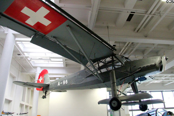 Fieseler Fi 156 C3 Trop Storch (1939) WWII courier & observation plane able to use short runways at Deutsches Museum. Munich, Germany.