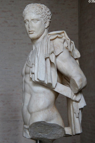 Torso of Diomedes statue (c430 BCE) Roman copy of Greek original by Cresilas at Glyptothek. Munich, Germany.
