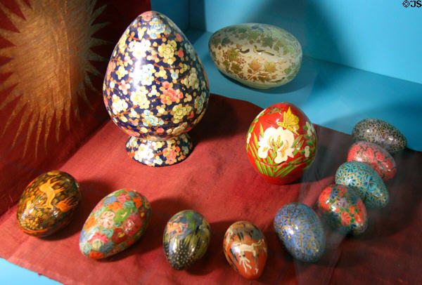 Easter egg array at folk art Collection Gertrud Weinhold. Munich, Germany.