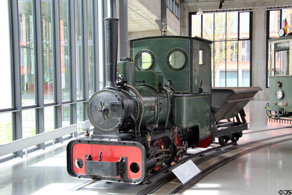 Construction site light railway steam locomotive (1903) by Krauss & Cie. at Deutsches Museum Transport Museum. Munich, Germany.