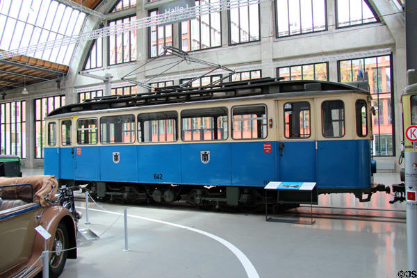 Munich Municipal Tramway car type F2.10 (1930) at Deutsches Museum Transport Museum. Munich, Germany.