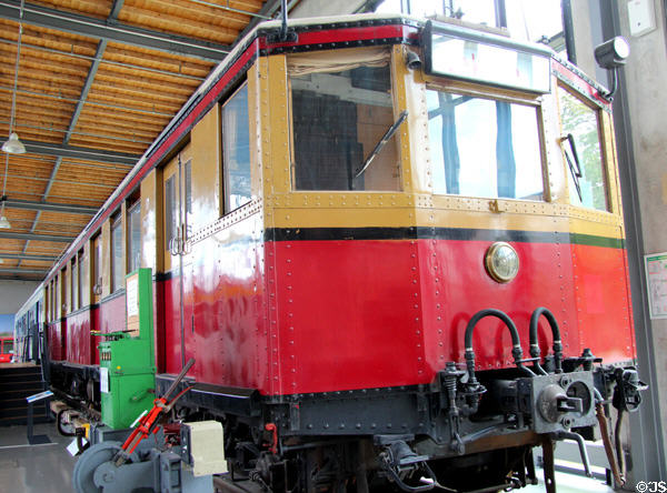 Prototype of Berlin S-Bahn railcar (1927) by WUMAG of Görlitz at Deutsches Museum Transport Museum. Munich, Germany.