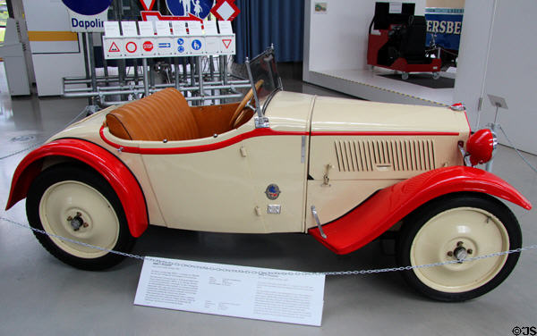 DKW F1 front-wheel drive Roadster (1931) developed in weeks to serve Depression market by Auto Union Gmbh from Zwickau at Deutsches Museum Transport Museum. Munich, Germany.