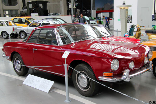 Karmann Ghia 1600 Coupé (Model 34) (1968) by Volkswagen at Deutsches Museum Transport Museum. Munich, Germany.
