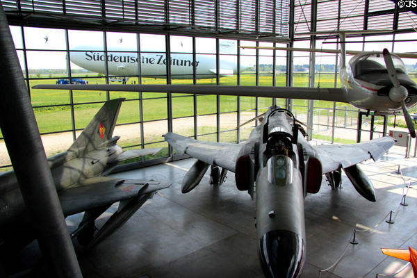 McDonnel Douglas F-4E Phantom II jet fighter (1968) at Deutsches Museum Flugwerft Schleissheim. Munich, Germany.