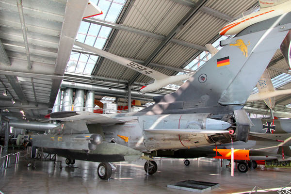 Panavia Tornado IDS/Recce fighter bomber (1985) developed & made in Europe at Deutsches Museum Flugwerft Schleissheim. Munich, Germany.