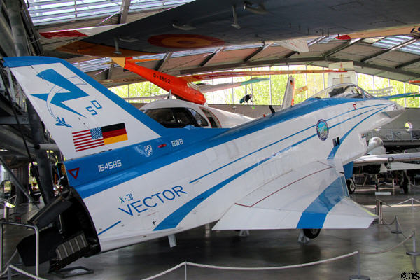 EADS / Boeing X-31 (c2001) to test aerodynamic control methods at Deutsches Museum Flugwerft Schleissheim. Munich, Germany.