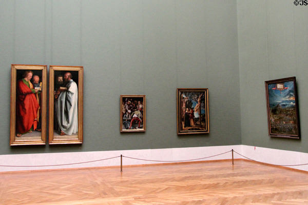 Germanic painting gallery at Alte Pinakothek. Munich, Germany.