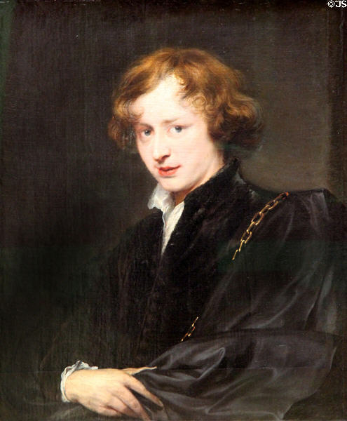 Young self-portrait (c1621-2) by Anthony van Dyck at Alte Pinakothek. Munich, Germany.