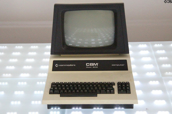 Commodore C64-2 personal computer (1984) at Pinakothek der Moderne. Munich, Germany.