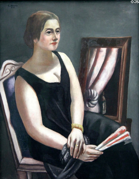 Picture of Minna Beckmann-Tube (1924) by Max Beckmann at Pinakothek der Moderne. Munich, Germany.
