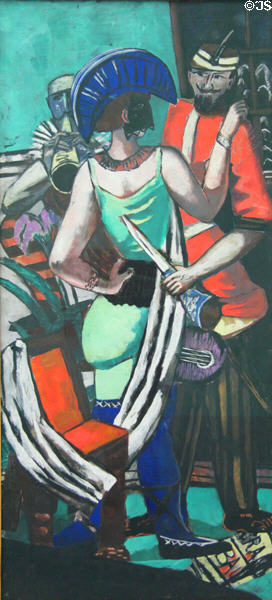 Shrovetide in Paris painting (1930) by Max Beckmann at Pinakothek der Moderne. Munich, Germany.
