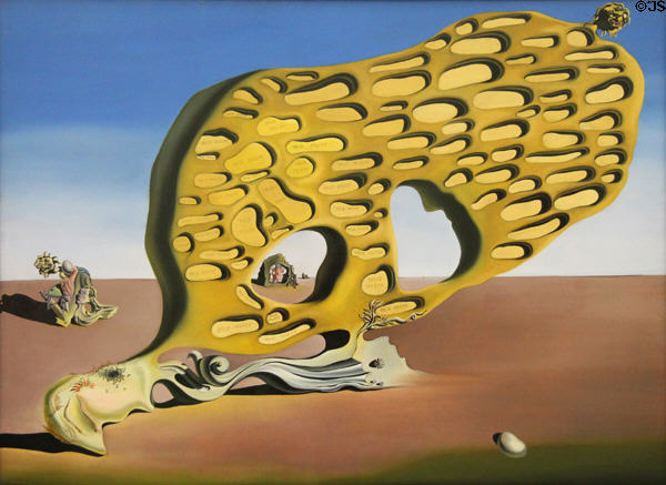 Mystery of Desire or " My Mother, My Mother, My Mother" painting (1929) by Salvador Dalí at Pinakothek der Moderne. Munich, Germany.