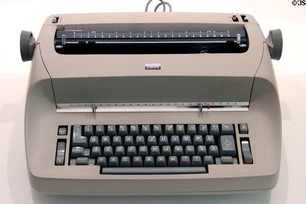 IBM Selectric typewriter (1961) by Eliot Noyes of New York at Pinakothek der Moderne. Munich, Germany.