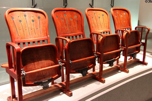 Theater chairs (c1907) by Thonet Brothers of Vienna at Pinakothek der Moderne. Munich, Germany.
