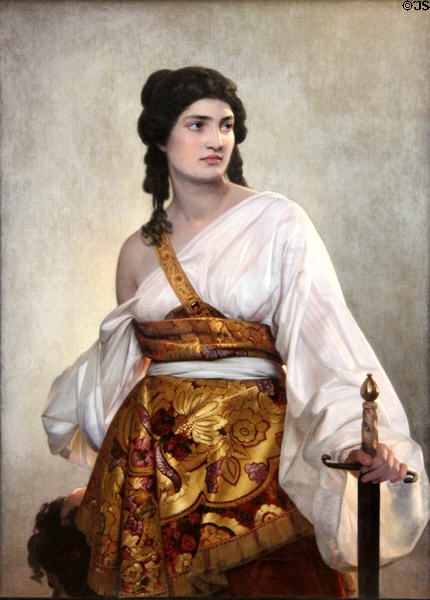 Judith painting (1840) by August Riedel at Neue Pinakothek. Munich, Germany.