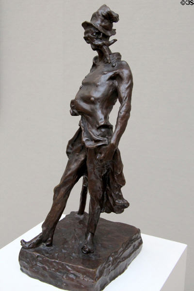 Ratapoil bronze sculpture (c1850) by Honoré Daumier at Neue Pinakothek. Munich, Germany.