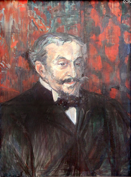 Portrait of a Gentleman (1900-1) by Henri de Toulouse-Lautrec at Neue Pinakothek. Munich, Germany.