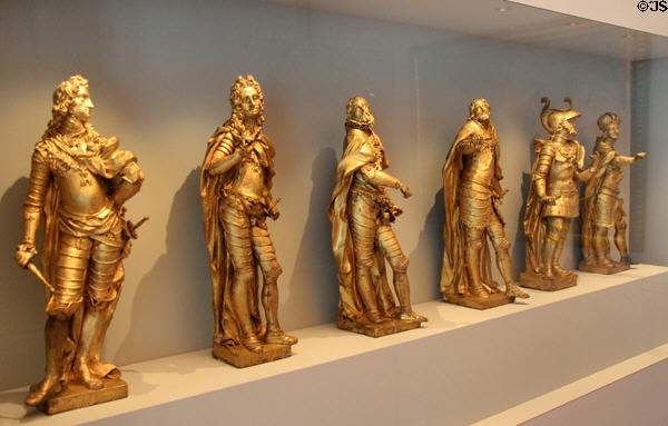 Models of statues in imperial hall of Ottobeuren Monastery (1774) from Füssen at Maximilian Museum. Augsburg, Germany.