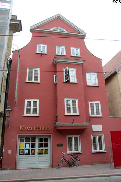 Mozarthaus Museum, where Mozart's father, Leopold, was born & raised & who was later prominent in developing his son's talent & fame. Augsburg, Germany.