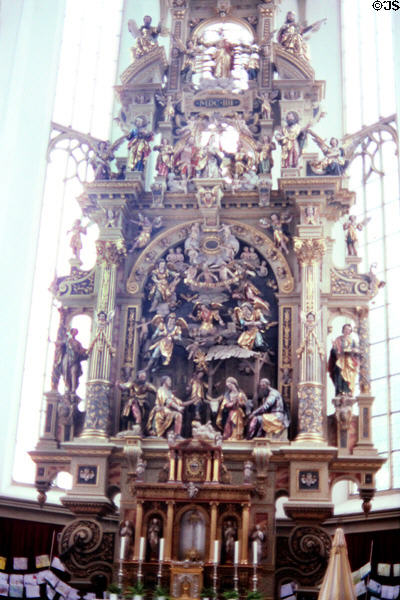 Renaissance altar (1604) of Sts. Ulrich & Afra Basilica. Augsburg, Germany.