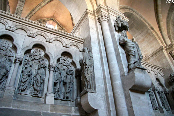 Carvings at Bamberg Cathedral. Bamberg, Germany.