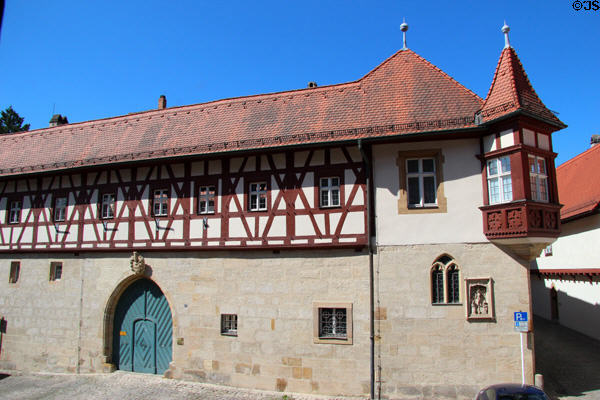 Half-timbered wing of Old Court. Bamberg, Germany.