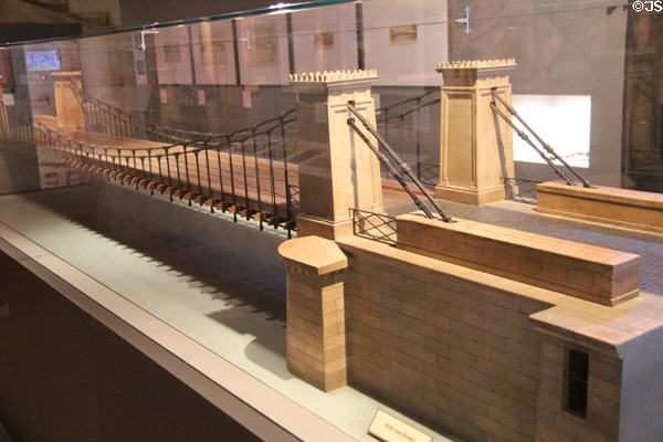 Model of Ketten Bridge in Bamberg (1834) at Bamberg City Museum. Bamberg, Germany.