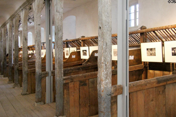 Graphic gallery in old stables at Bamberg City Museum. Bamberg, Germany.