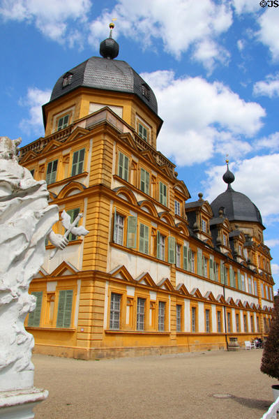 Seehof Palace & statuary. Bamberg, Germany.